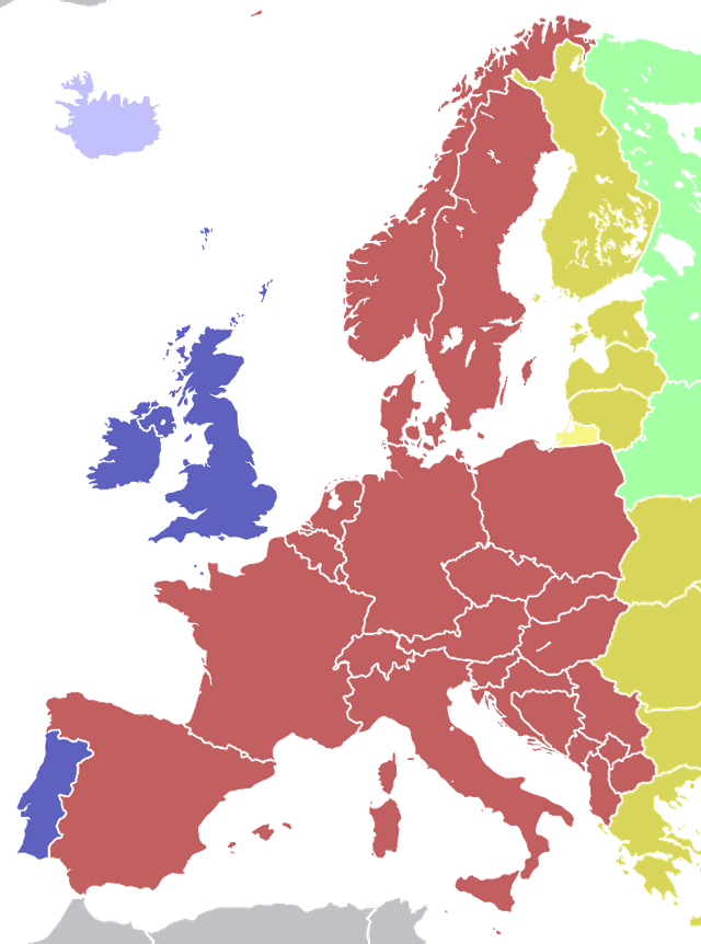 Time zones in Europe